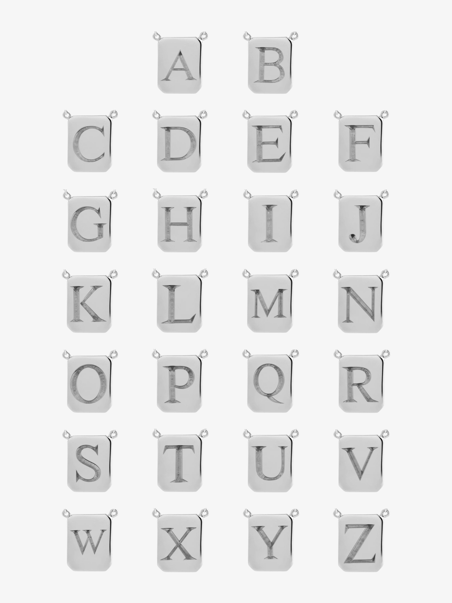 Love Billy custom tag necklace letter options available.