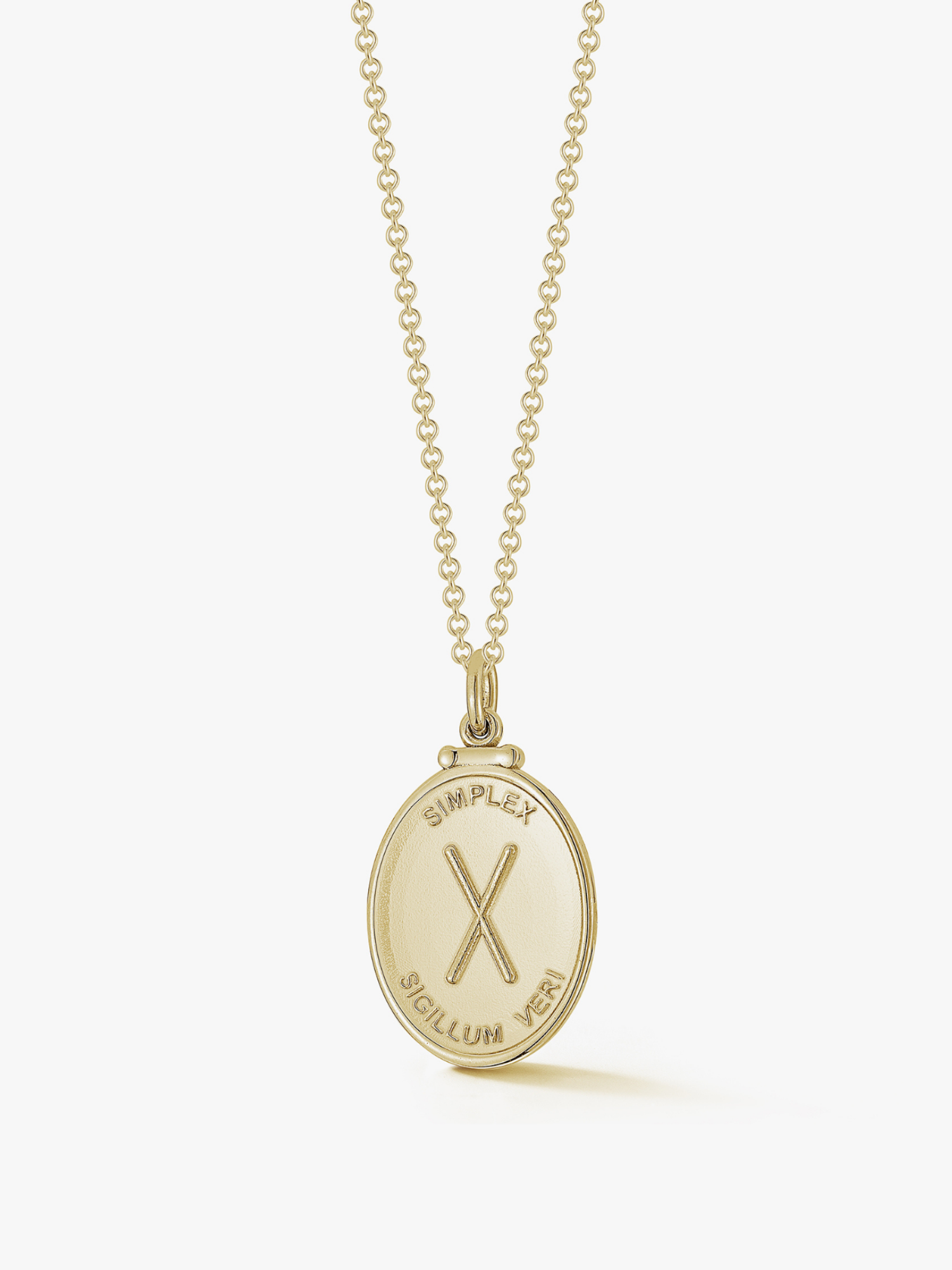 X Medallion in Gold