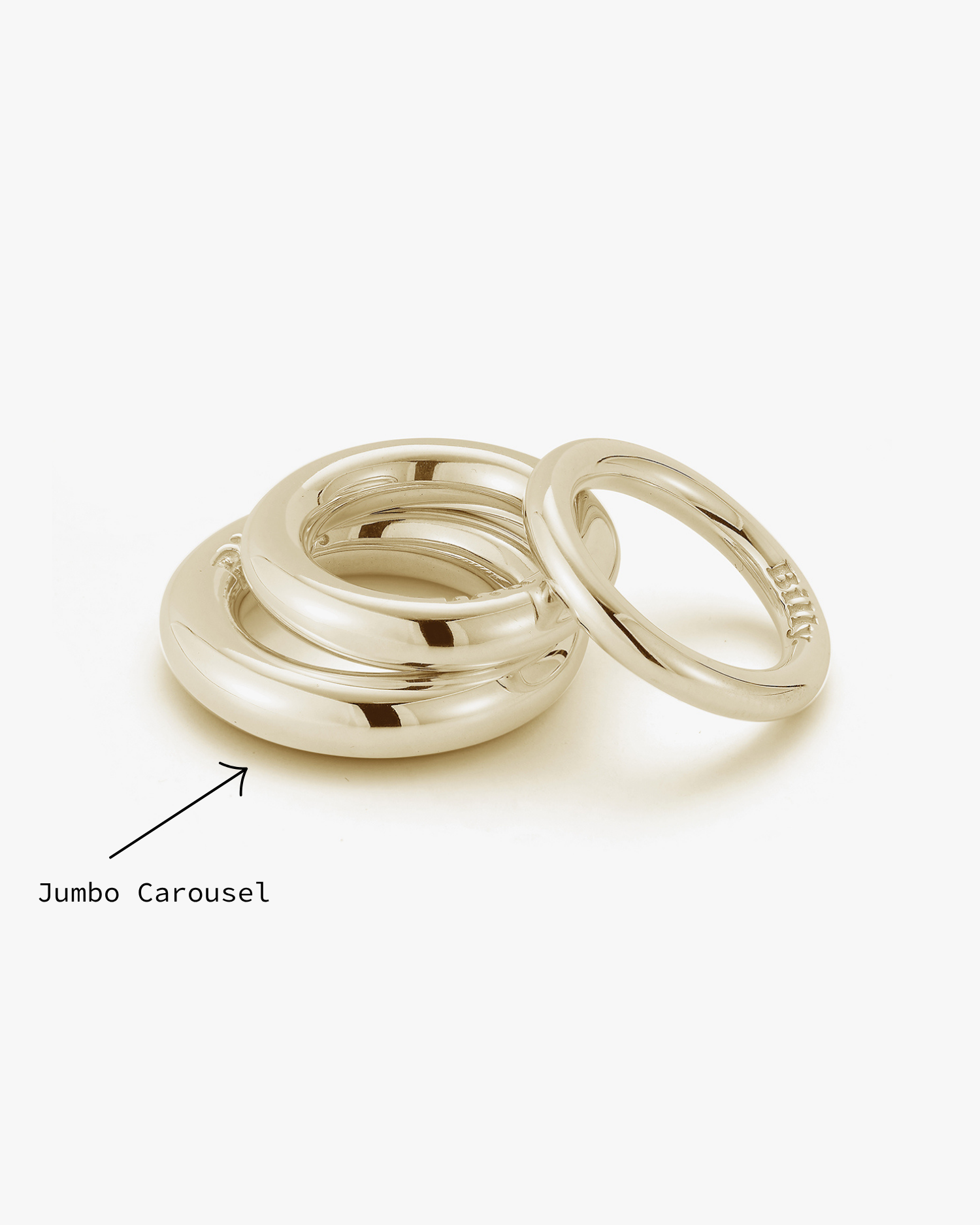 Jumbo Carousel Ring in Gold