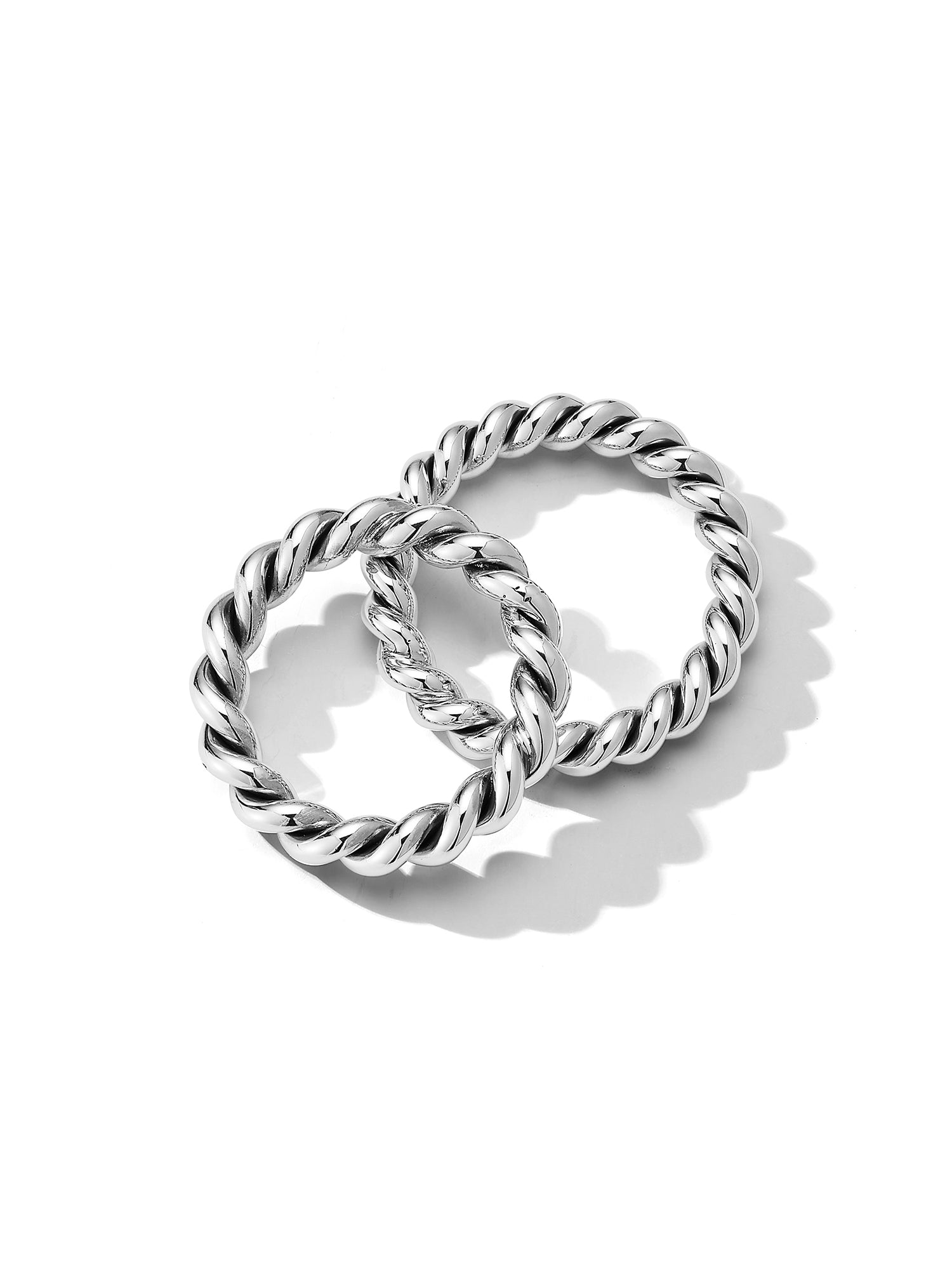 Silver Twisted Carousel Ring.