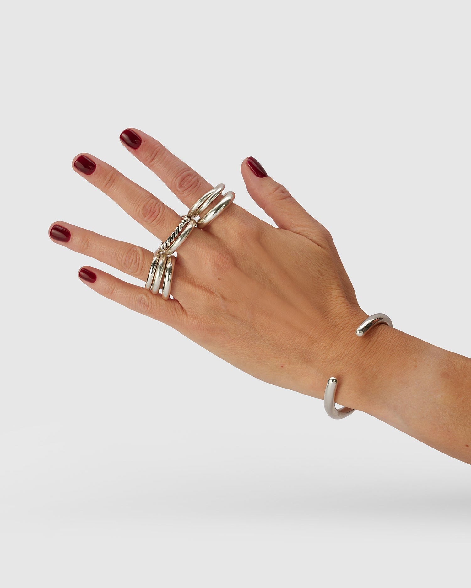 Jumbo Carousel Ring in Silver
