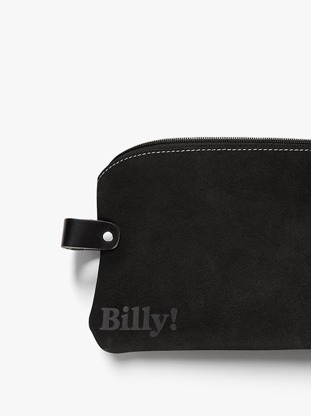 Embroidered Suede Pouch