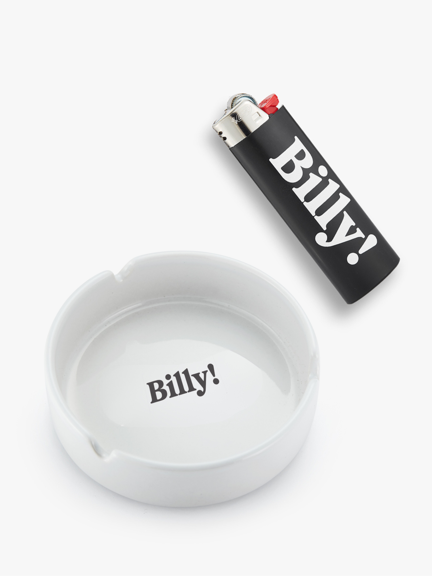 Billy! Ashtray and Lighter Set