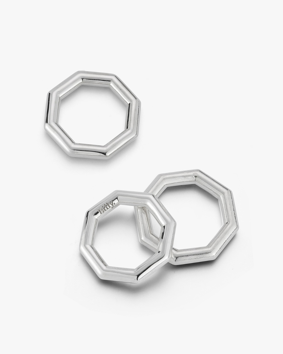 Octagon Ring in Silver