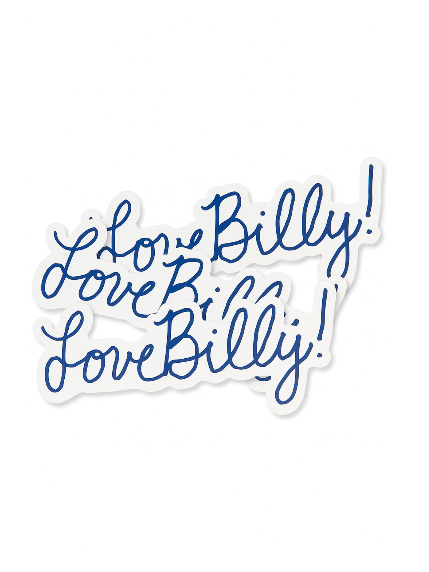 Navy Script Vinyl Stickers | LoveBilly!