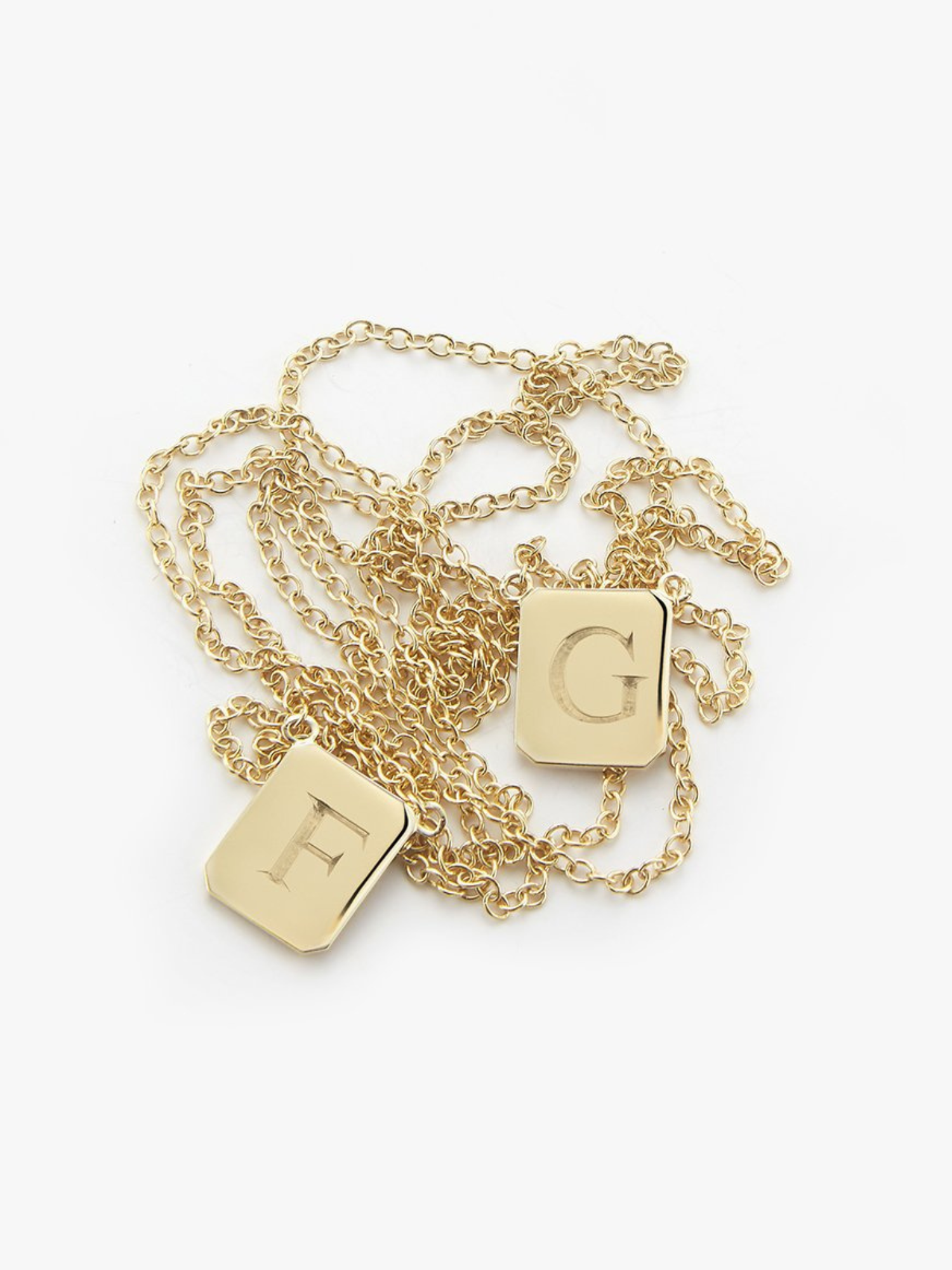 Personalized Gold tag necklace by Love Billy.
