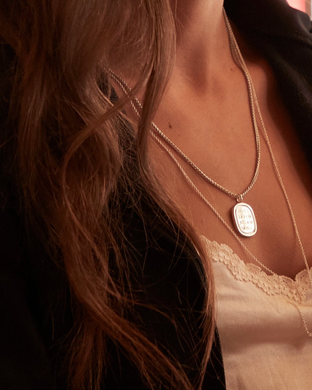 Large Love is War Pendant in Silver - Billy