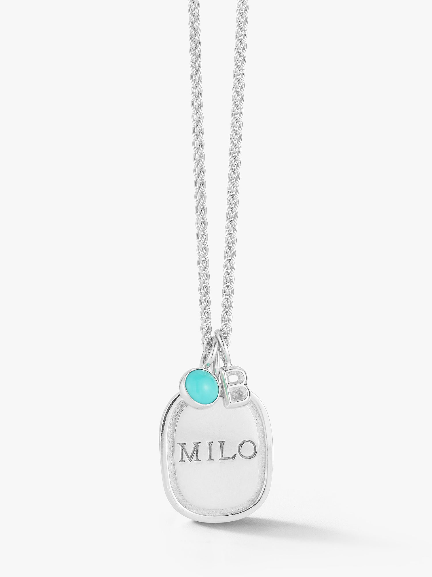 Turquoise Drop in Silver