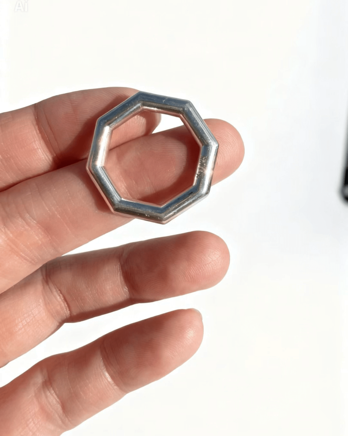 Octagon Ring in Silver - Billy