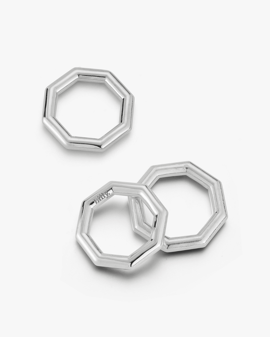 Octagon Ring in Silver - Billy