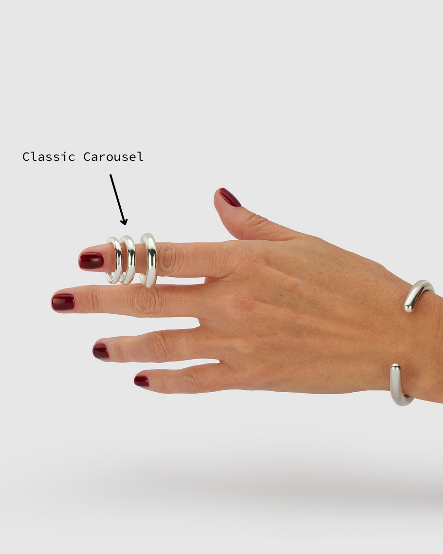 Carousel Ring in Silver