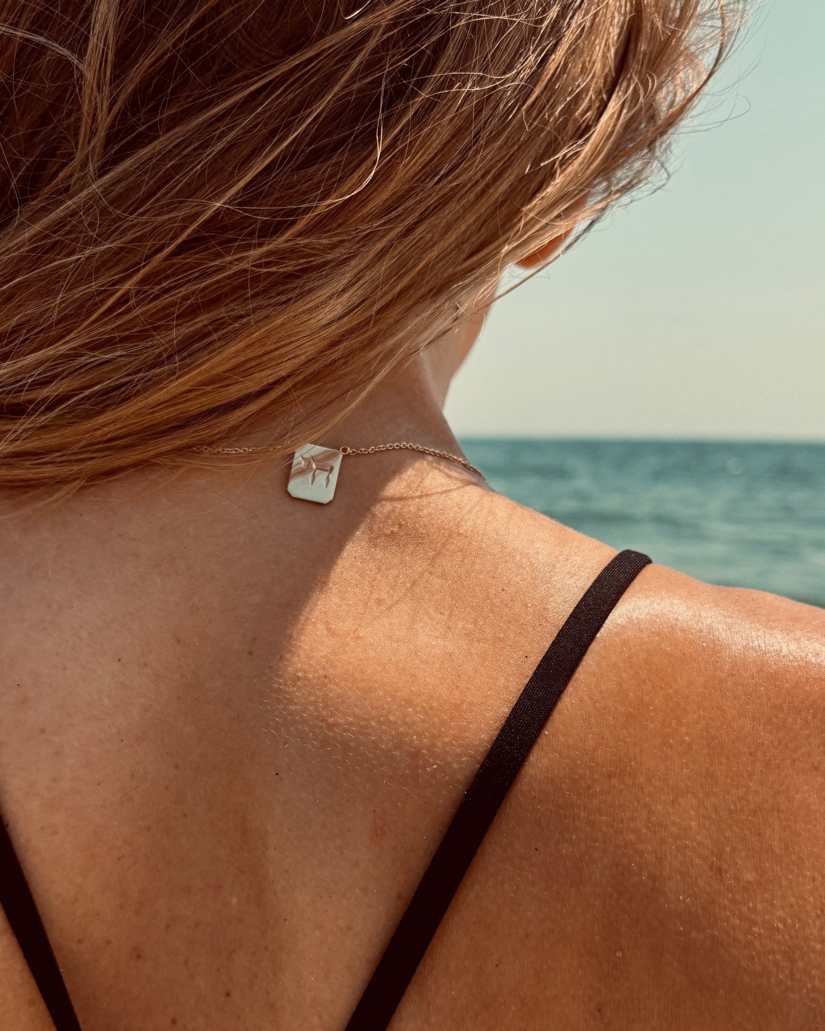 Star of David / Chai Tag Necklace in Gold - Billy