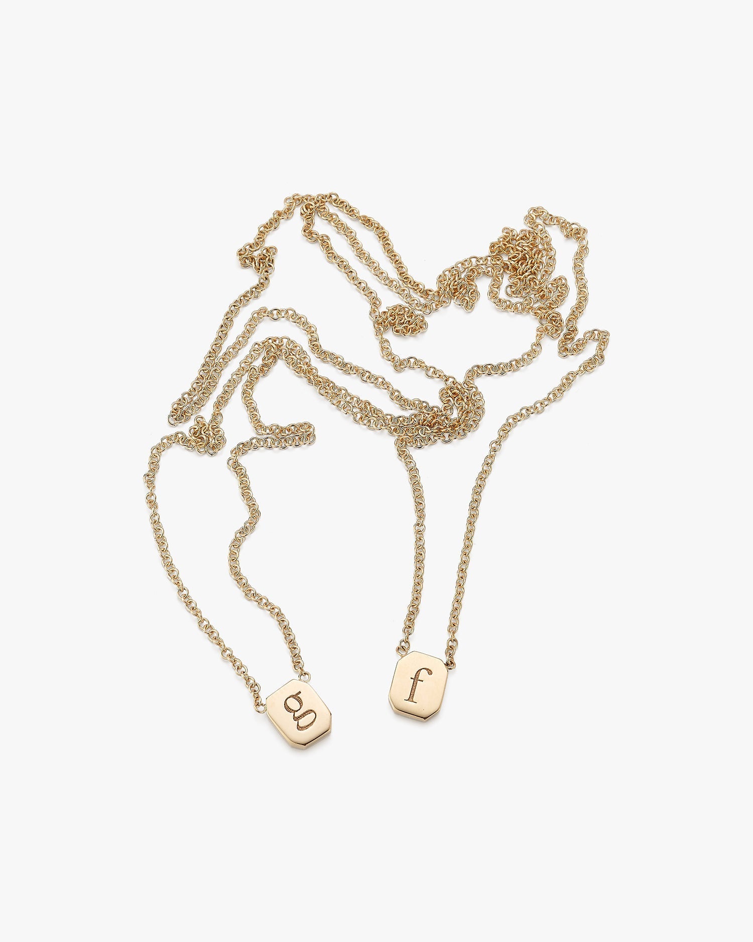 Tiny Custom Tag Necklace in Gold - Billy