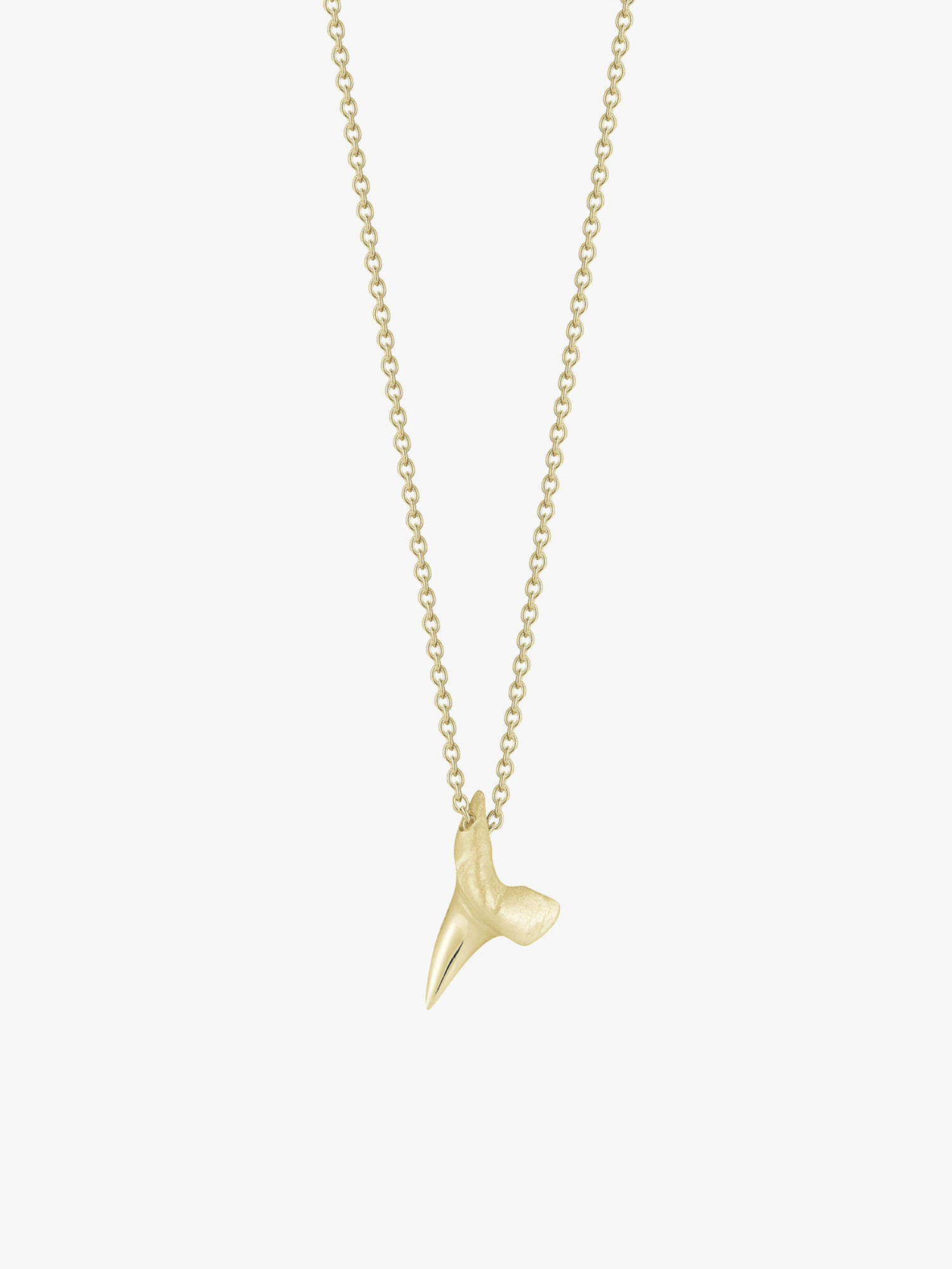 Small Gold Shark Tooth