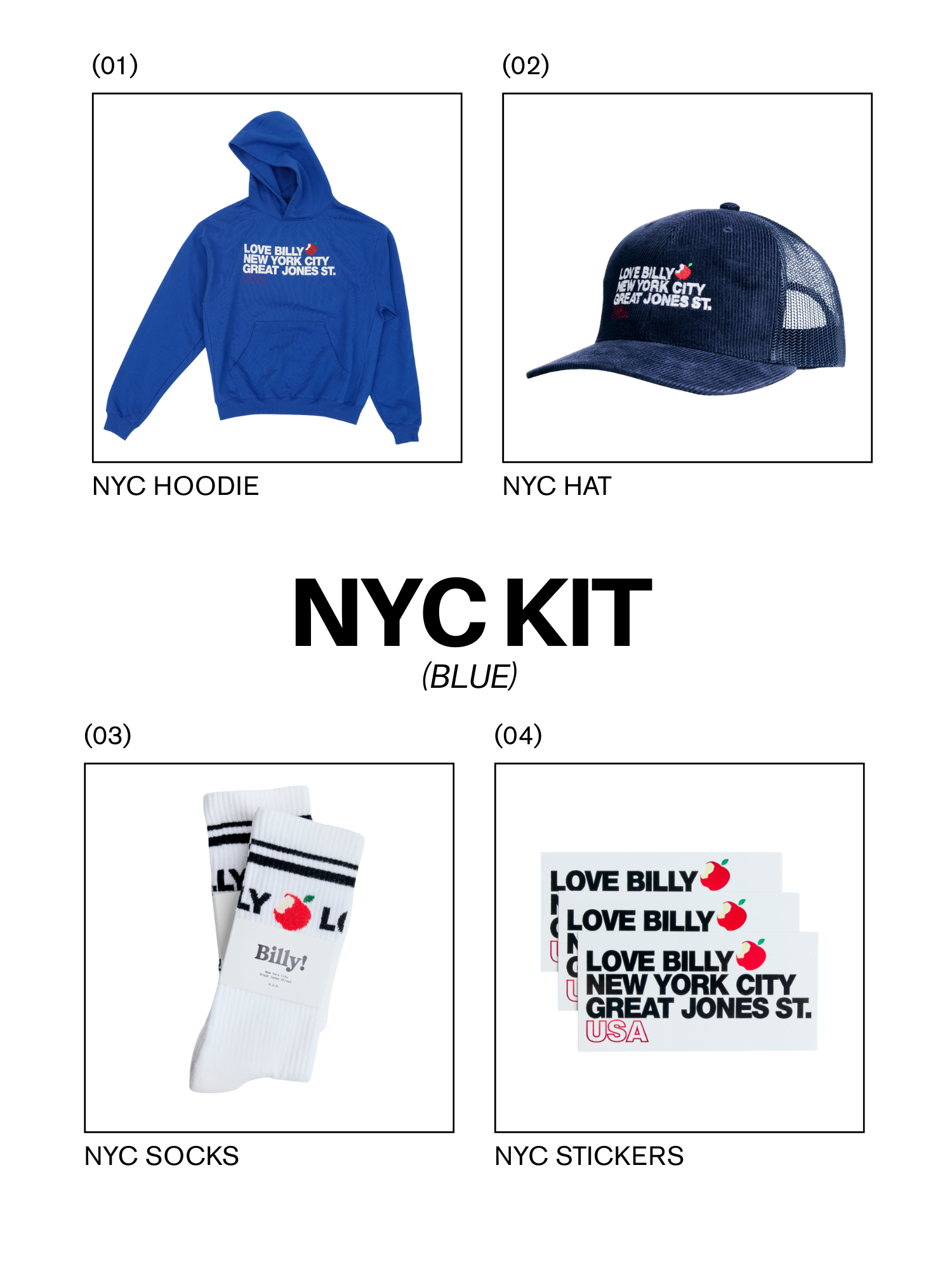 The Blue NYC Logo Holiday Kit