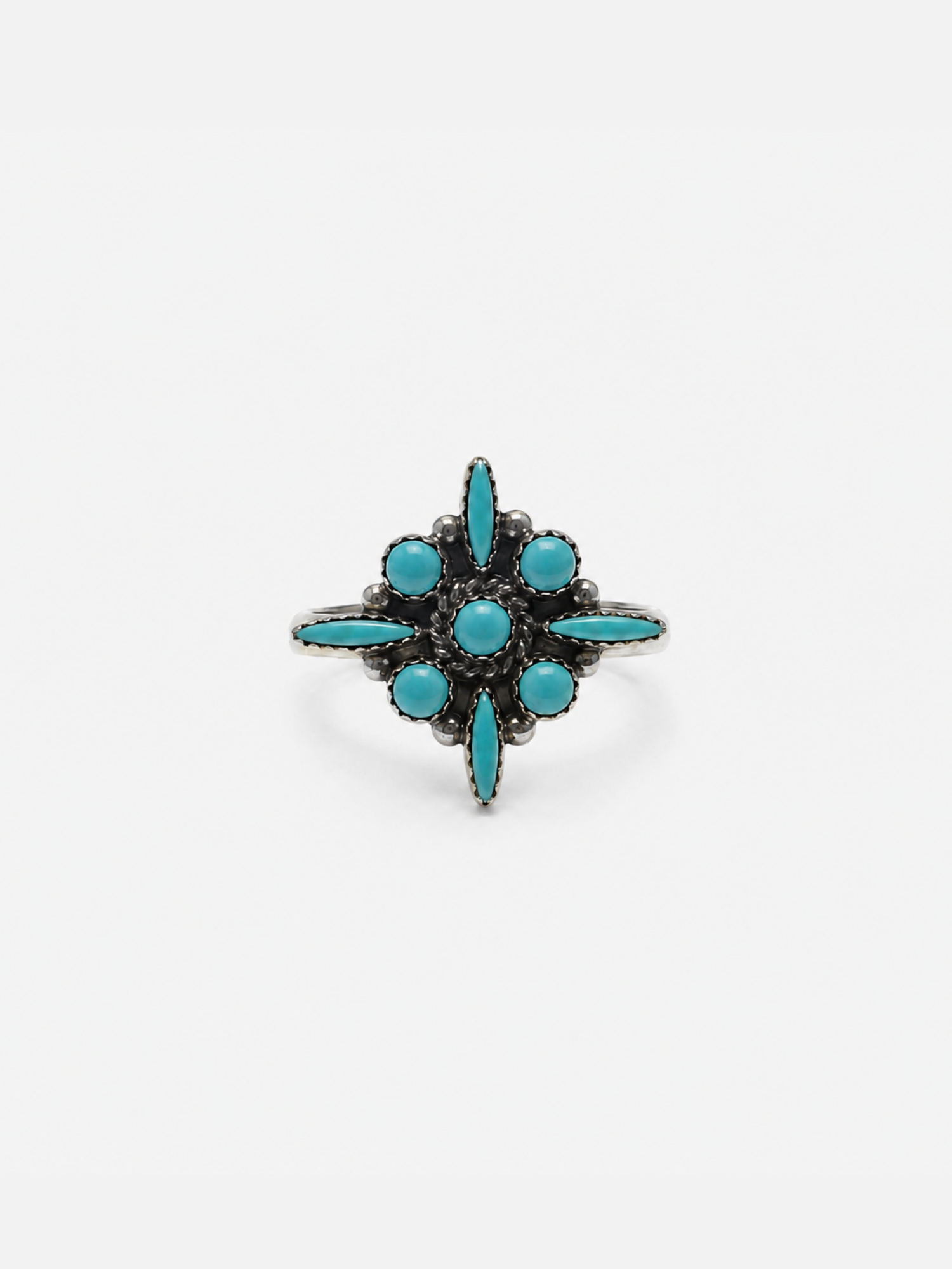 Vintage Turquoise Starburst Ring