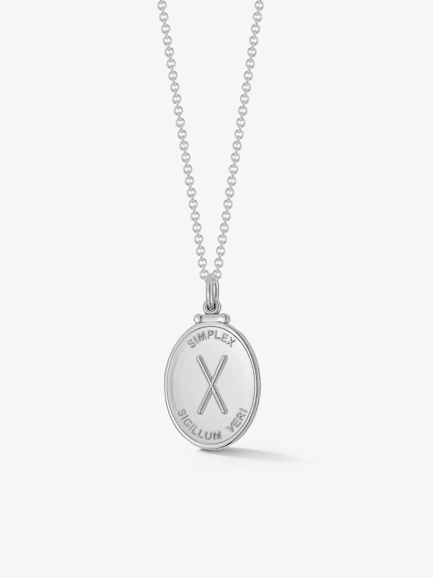 Silver X Medallion