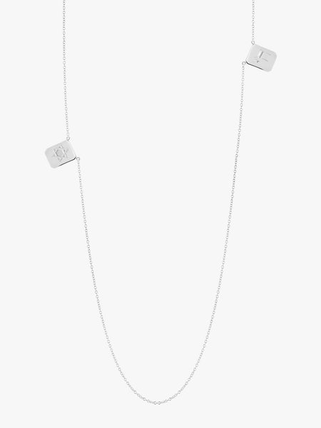 ◇TATIANA◇ [Wearing Billy Haram] (Silver 925) Heart Tail Dr Double Dolphin With Heart Gemstone Sterling SIlver Pendant