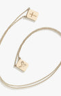 Cross / Dove Tag Necklace in Gold - Billy