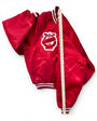 90s King Louie Milwaukee High School of the Arts Satin Bomber Jacket