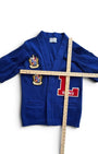 Vintage 70s East-Tenn Award Cardigan L Band Kentucky State Champions Patches - Sz S