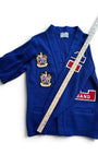 Vintage 70s East-Tenn Award Cardigan L Band Kentucky State Champions Patches - Sz S