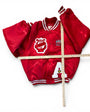 90s King Louie Milwaukee High School of the Arts Satin Bomber Jacket