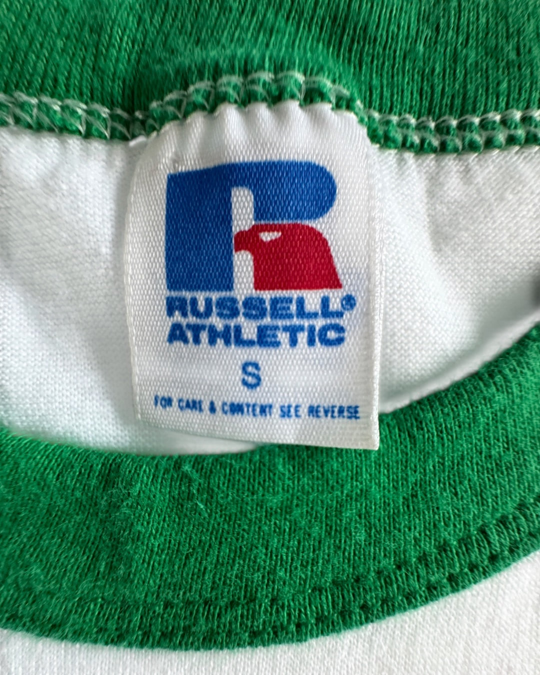 Russell Athletic Green Acres Junior High Bears ringer tee size S