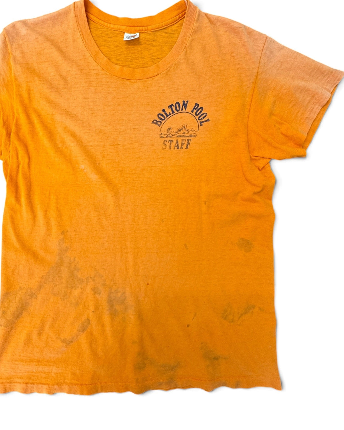 vintage Hanes Bolton Pool staff single stitch t-shirt size L - front