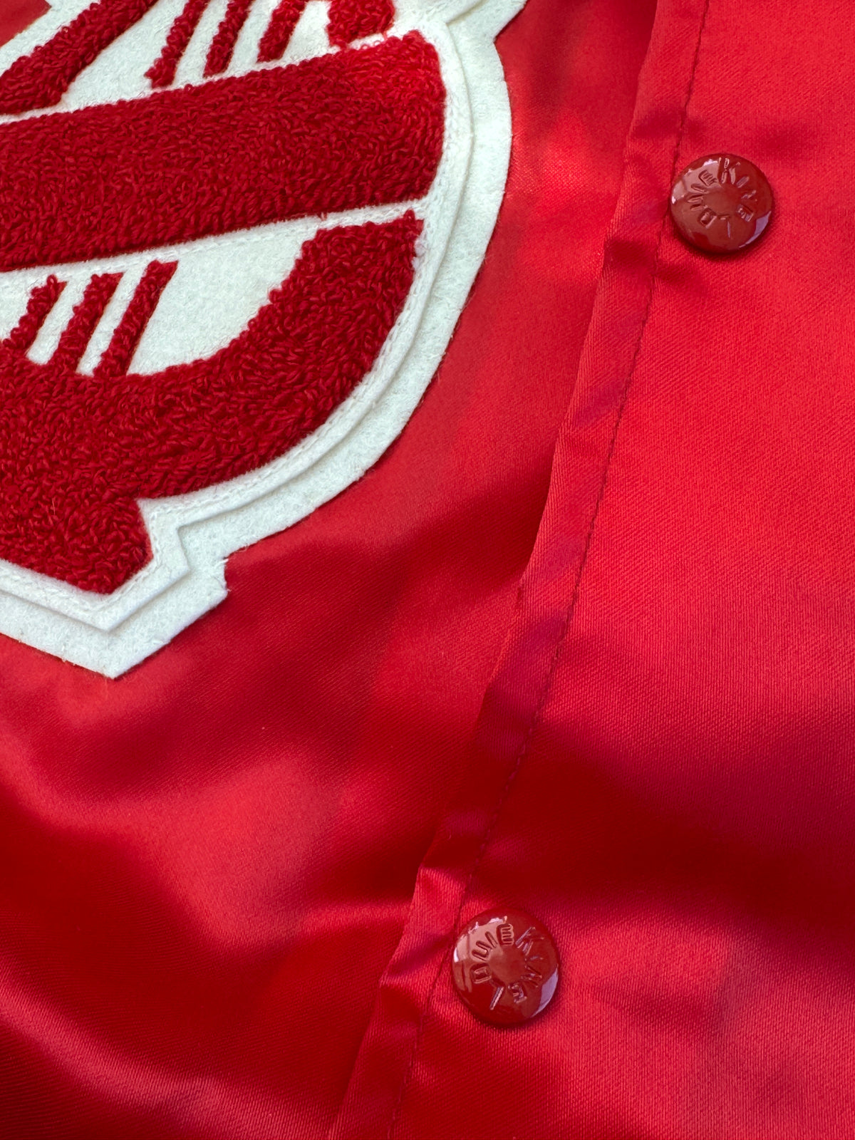 90s King Louie Milwaukee High School of the Arts Satin Bomber Jacket