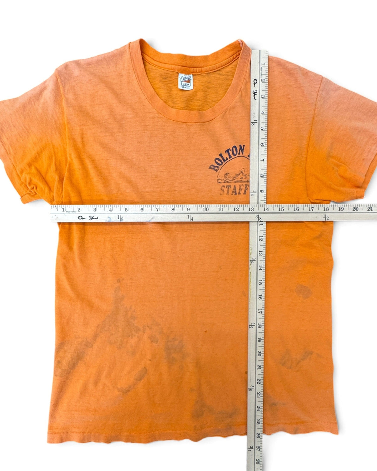 vintage Hanes Bolton Pool staff single stitch t-shirt size L