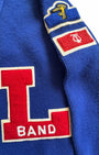 Vintage 70s East-Tenn Award Cardigan L Band Kentucky State Champions Patches - Sz S