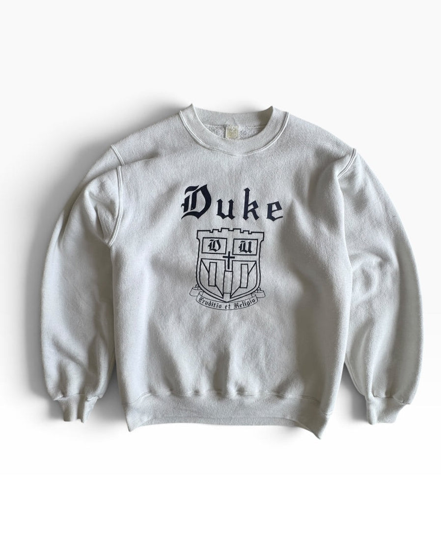 Velva Sheen Vintage 80s Duke University Crewneck Sz M - front