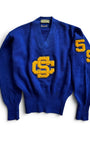 1959 Imperial Varsity Letterman Sweater "SC" Tiger Patch Named Roach Size 44 / L