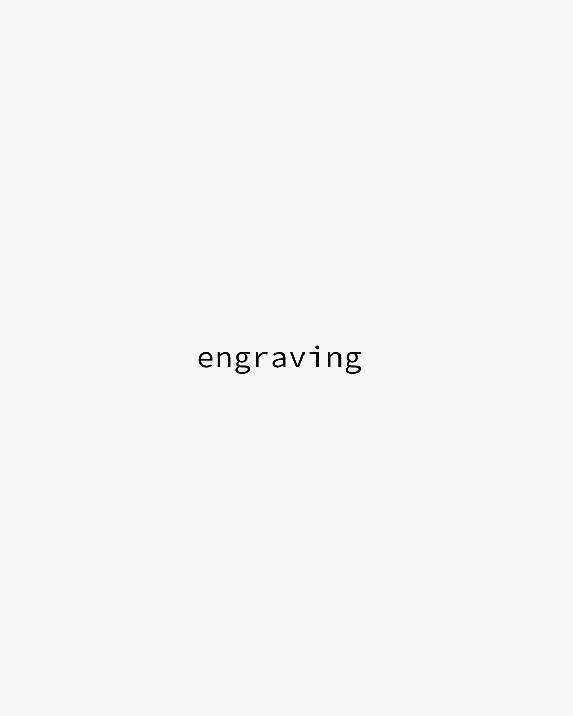 Text 'engraving' on a white background