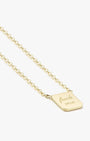 FU/ME Tag Necklace in Gold - Billy