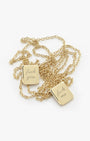 FU/ME Tag Necklace in Gold - Billy