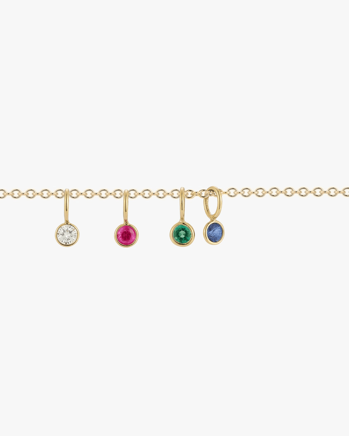 Gemstone Drops in Gold - Billy