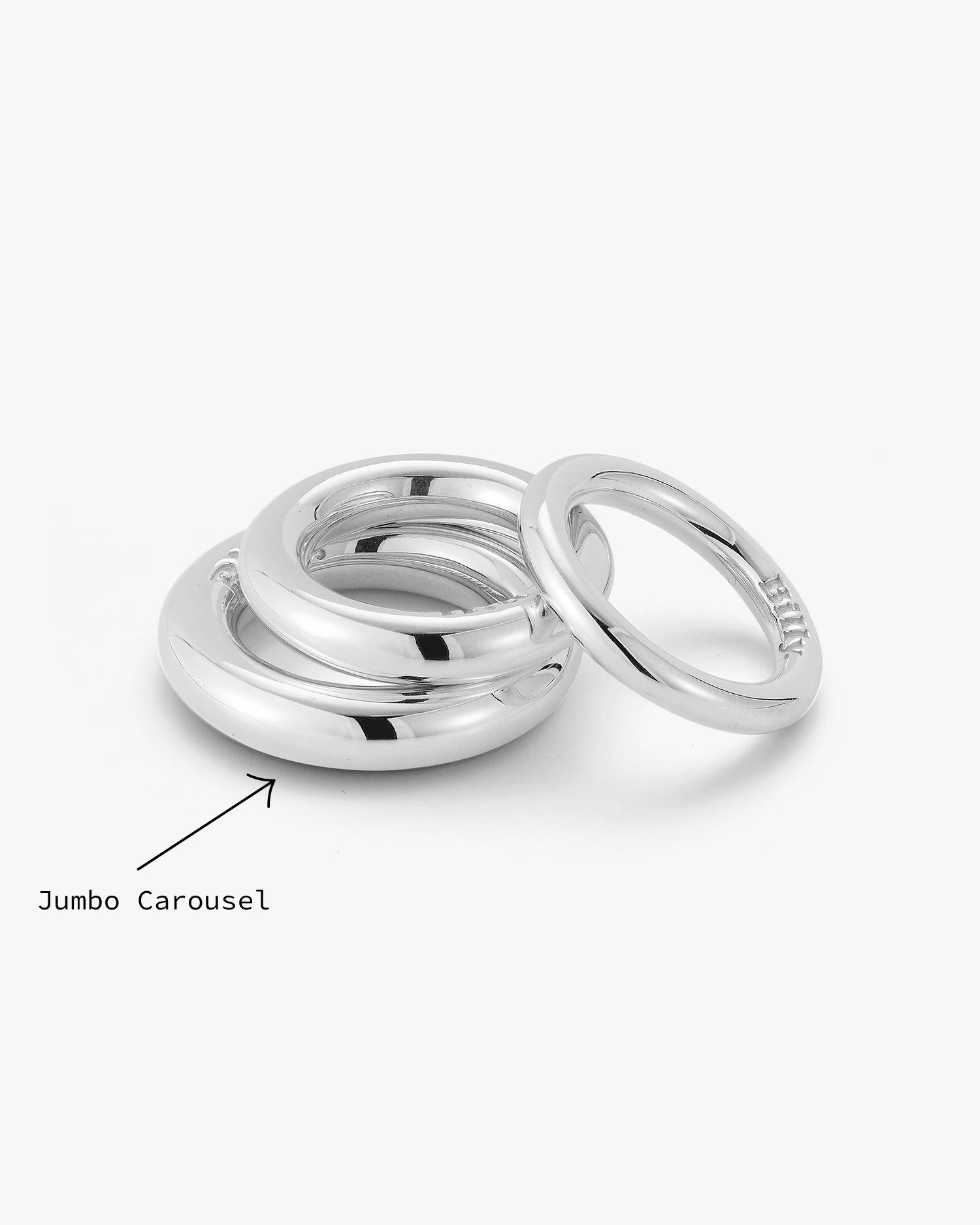 Jumbo Carousel Ring in Silver - Billy