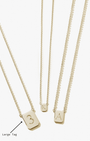 Large Custom Tag Necklace in Gold - Billy