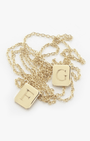 Large Custom Tag Necklace in Gold - Billy