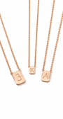 Large Custom Tag Necklace in Rose Gold - Billy