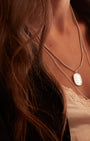 Large Love is War Pendant in Silver - Billy