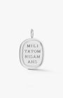 Large Love is War Pendant in Silver - Billy
