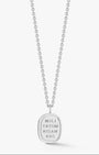 Large Love is War Pendant in Silver - Billy