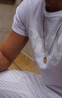 Large Oblong Pendant in Gold - Billy