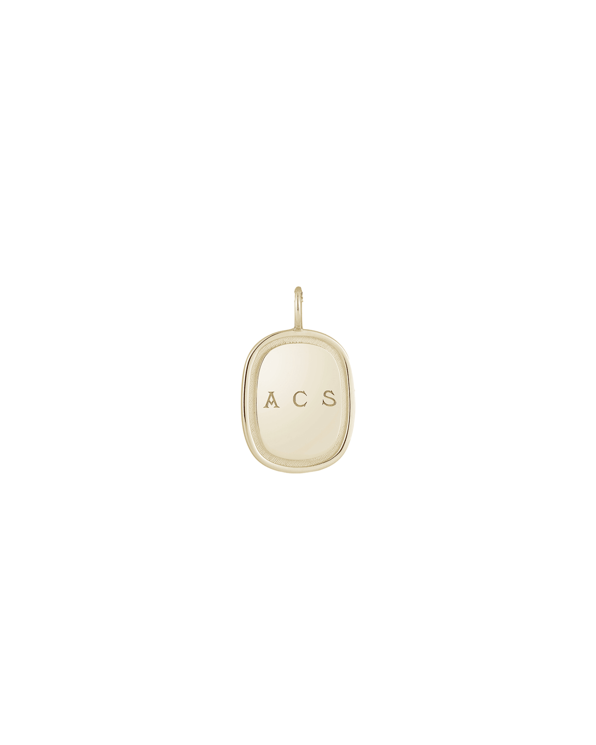 Large Oblong Pendant in Gold - Billy