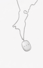 Large Oblong Pendant in Silver - Billy