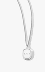 Large Oblong Pendant in Silver - Billy