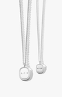 Large Oblong Pendant in Silver - Billy